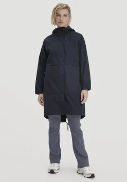 hessnatur Allwetter Parka NATURE SHELL Relaxed aus reiner Bio-Baumwolle von marine