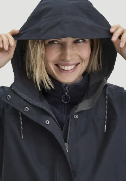 hessnatur Allwetter Parka NATURE SHELL Relaxed aus reiner Bio-Baumwolle von marine