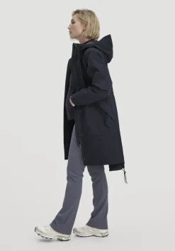 hessnatur Allwetter Parka NATURE SHELL Relaxed aus reiner Bio-Baumwolle von marine