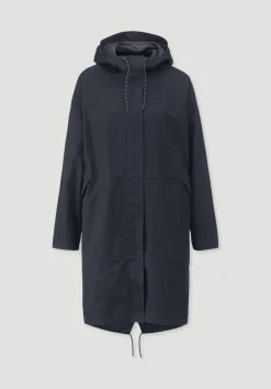 hessnatur Allwetter Parka NATURE SHELL Relaxed aus reiner Bio-Baumwolle von marine