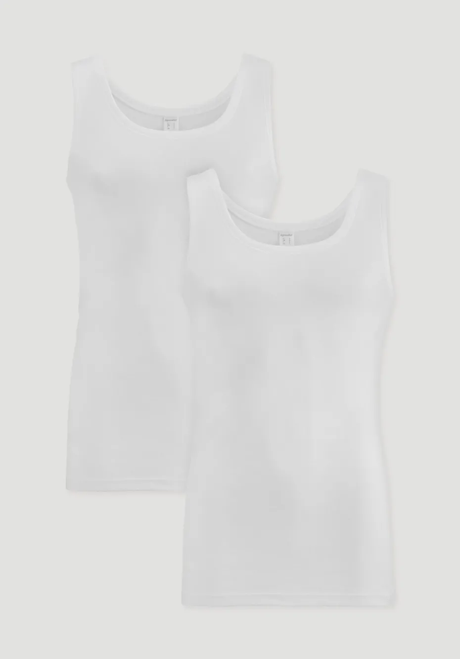 hessnatur Athletic Shirt im 2er-Pack PURE NATURE aus reiner Bio-Baumwolle von naturweiss Discount