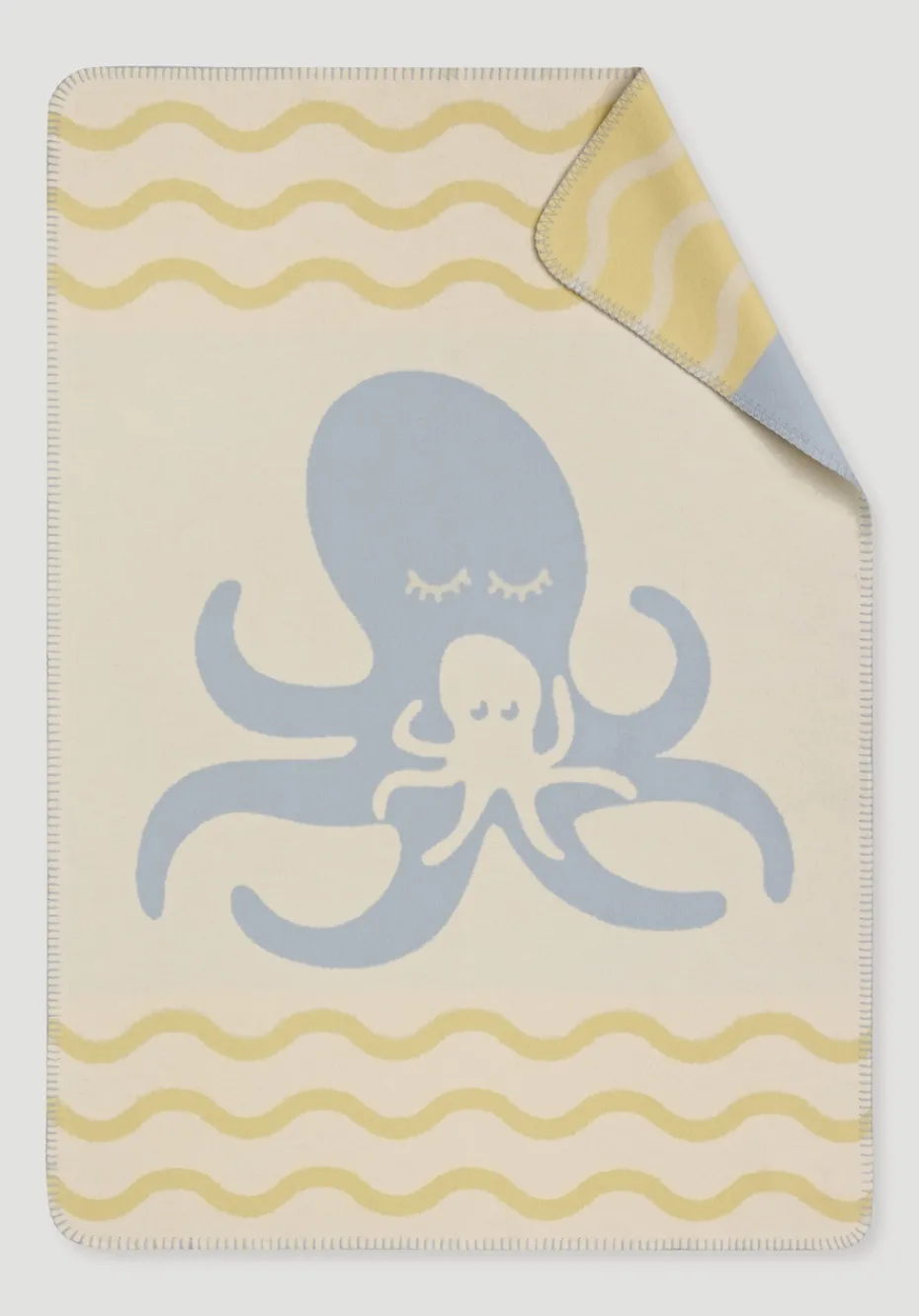 hessnatur Baby & Kinder Decke aus reiner Bio-Baumwolle von nordisch blau Sale