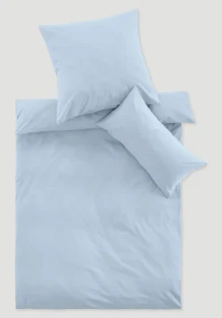 hessnatur Bettwäsche-Set aus Bio-Baumwolle mit Leinen von nordisch blau New