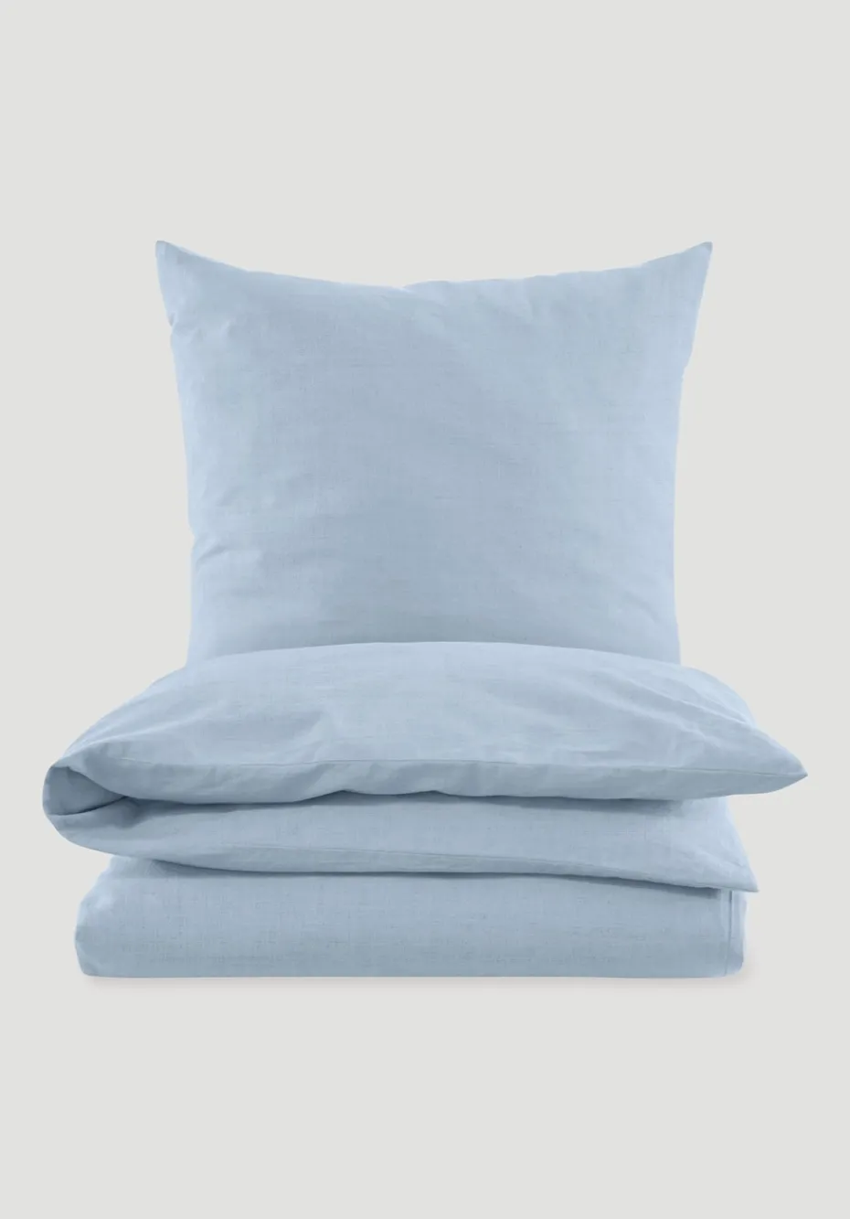 hessnatur Bettwäsche-Set aus Bio-Baumwolle mit Leinen von nordisch blau New