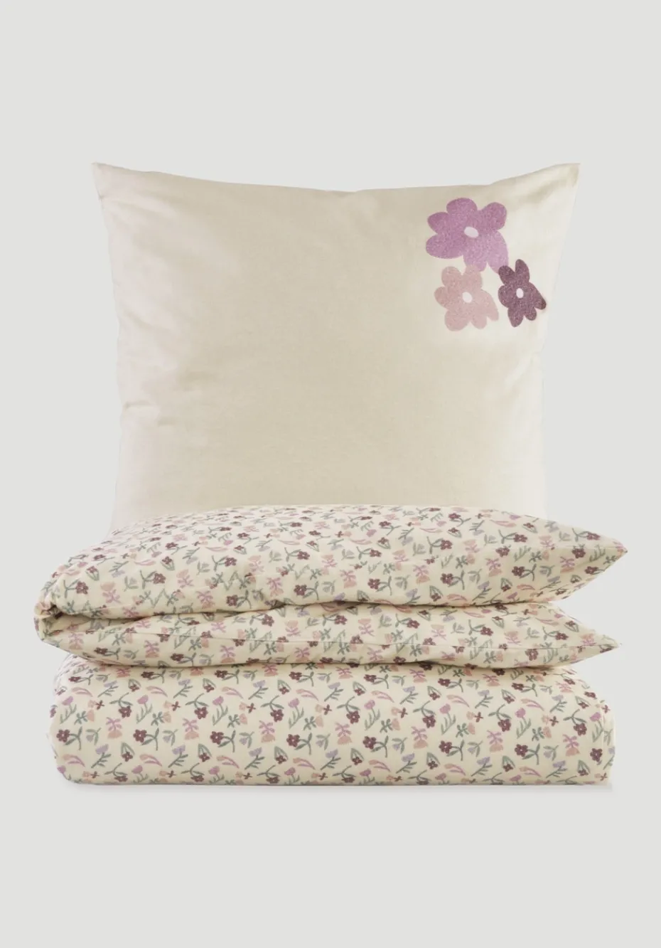hessnatur Biber Bettwäsche MILLEFLEURS aus reiner Bio-Baumwolle von natur Sale