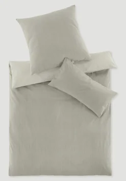 hessnatur Biber Wendebettwäsche-Set Streifen aus reiner Bio-Baumwolle von schilf Discount