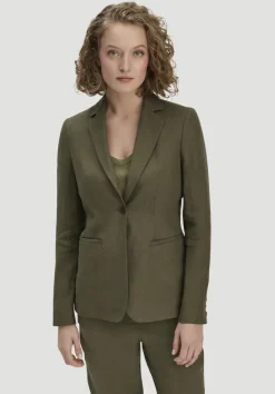 hessnatur Blazer Regular aus reinem Leinen von goldoliv New