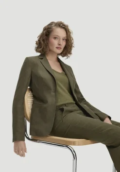 hessnatur Blazer Regular aus reinem Leinen von goldoliv New