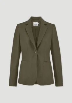 hessnatur Blazer Regular aus reinem Leinen von goldoliv New