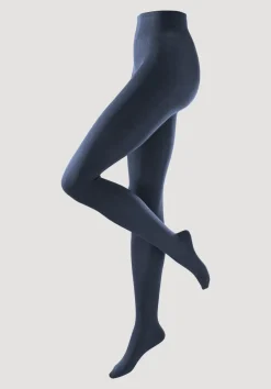 hessnatur Blickdichte Strumpfhose aus Bio-Baumwolle von marine Outlet