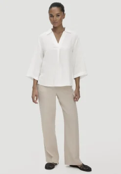 hessnatur Bluse Relaxed aus reinem Leinen von naturweiss Discount
