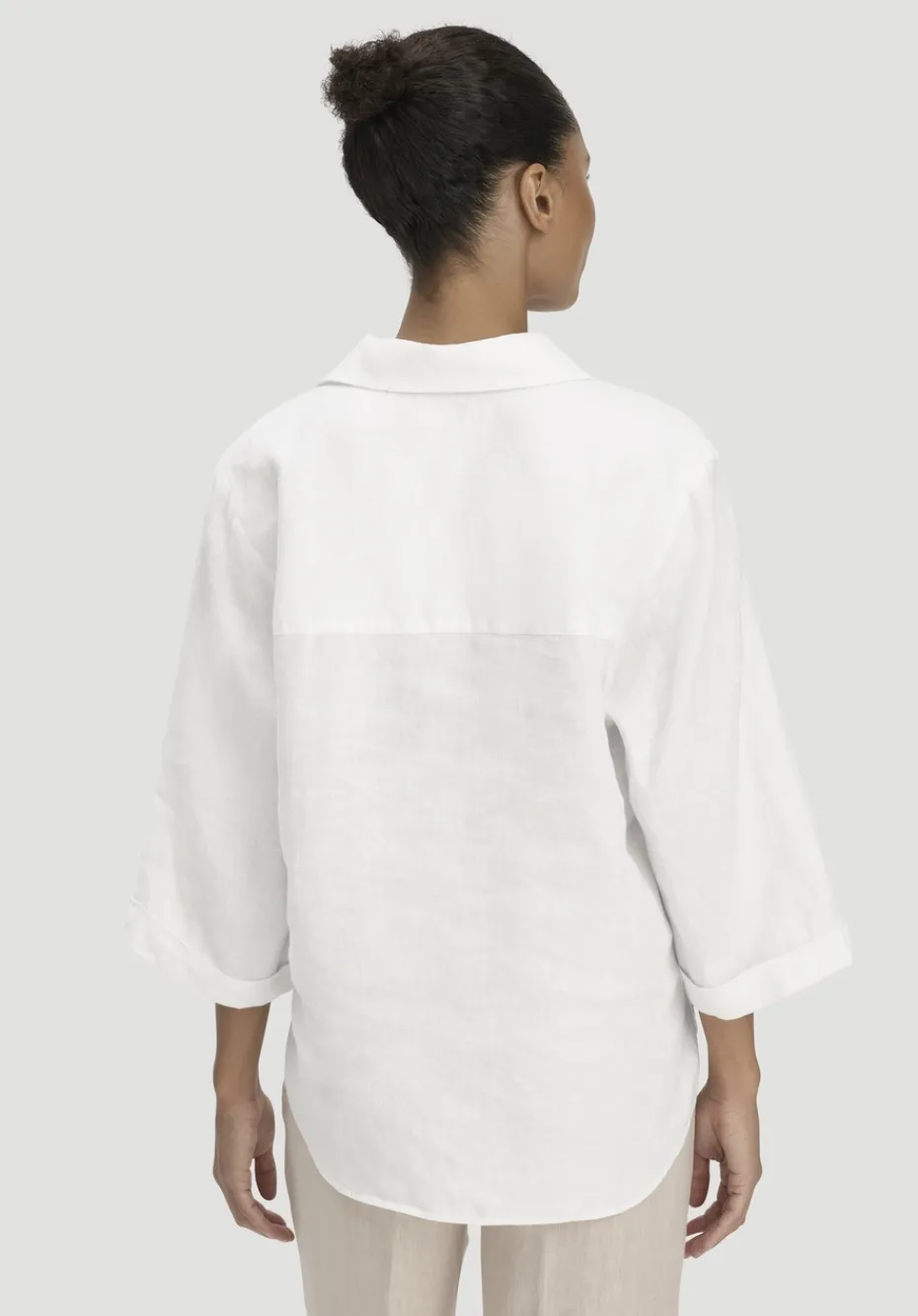 hessnatur Bluse Relaxed aus reinem Leinen von naturweiss Discount