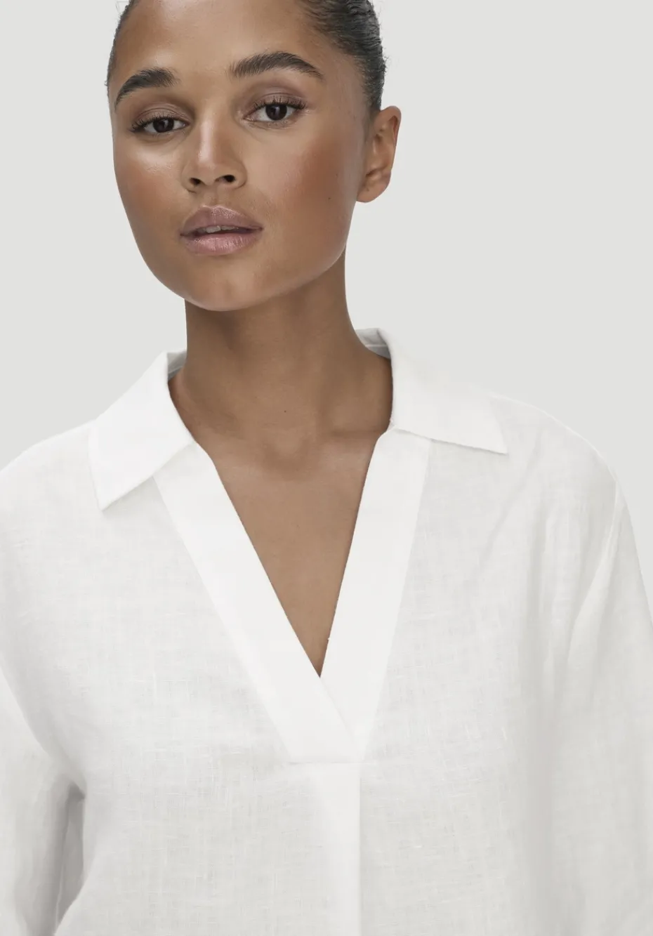 hessnatur Bluse Relaxed aus reinem Leinen von naturweiss Discount