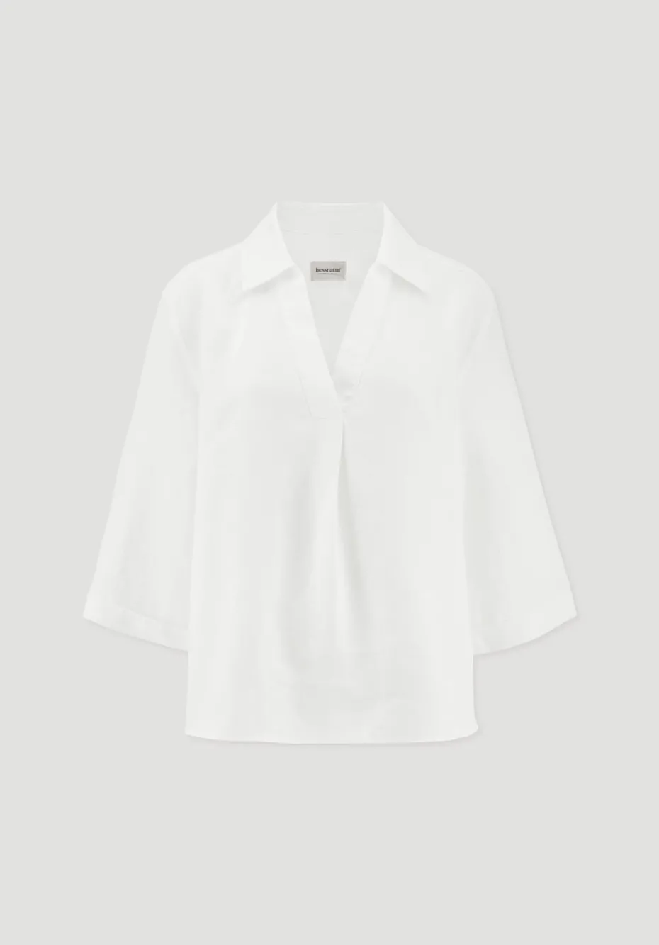 hessnatur Bluse Relaxed aus reinem Leinen von naturweiss Discount