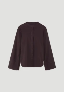 hessnatur Bluse Relaxed aus reiner Bio-Baumwolle von schwarzbeere Discount