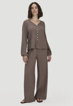 hessnatur Bluse Relaxed aus reiner Bio-Baumwolle von mocca Outlet