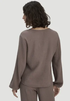 hessnatur Bluse Relaxed aus reiner Bio-Baumwolle von mocca Outlet
