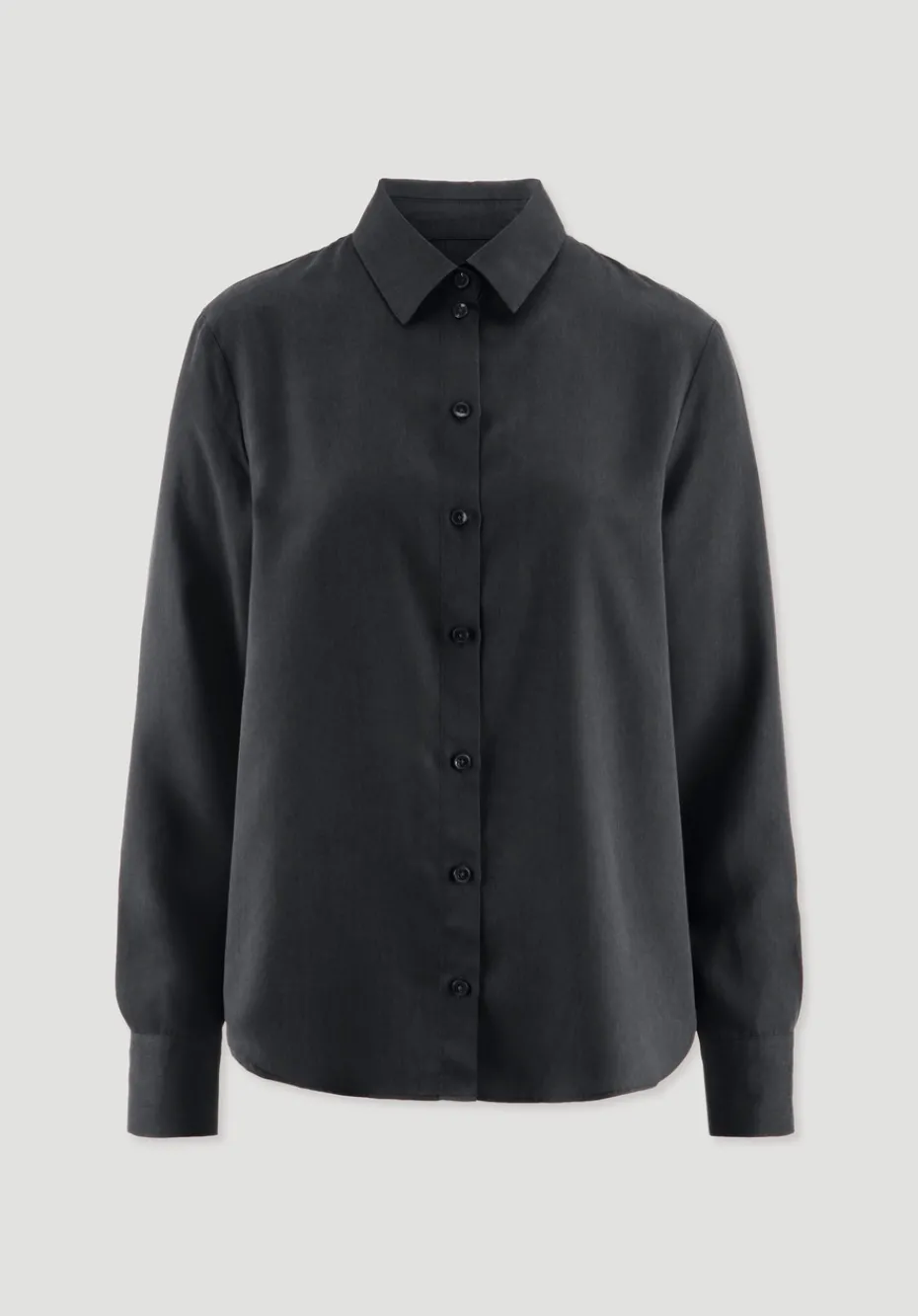 hessnatur Bluse Relaxed aus TENCEL™ Lyocell von schwarz Outlet