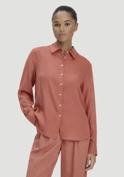 hessnatur Bluse Relaxed aus TENCEL™ Lyocell von pfirsichrot