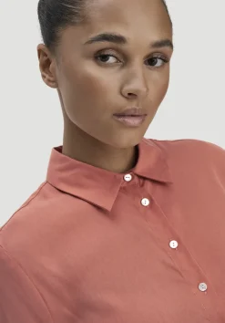 hessnatur Bluse Relaxed aus TENCEL™ Lyocell von pfirsichrot