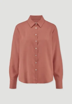 hessnatur Bluse Relaxed aus TENCEL™ Lyocell von pfirsichrot
