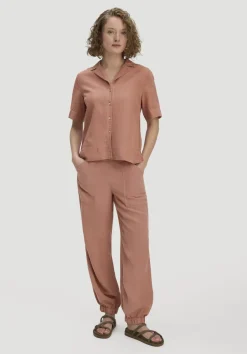 hessnatur Bluse Relaxed aus TENCEL™ Lyocell mit Leinen von rosé Sale