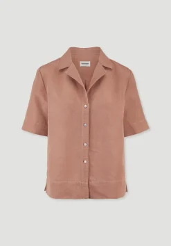 hessnatur Bluse Relaxed aus TENCEL™ Lyocell mit Leinen von rosé Sale