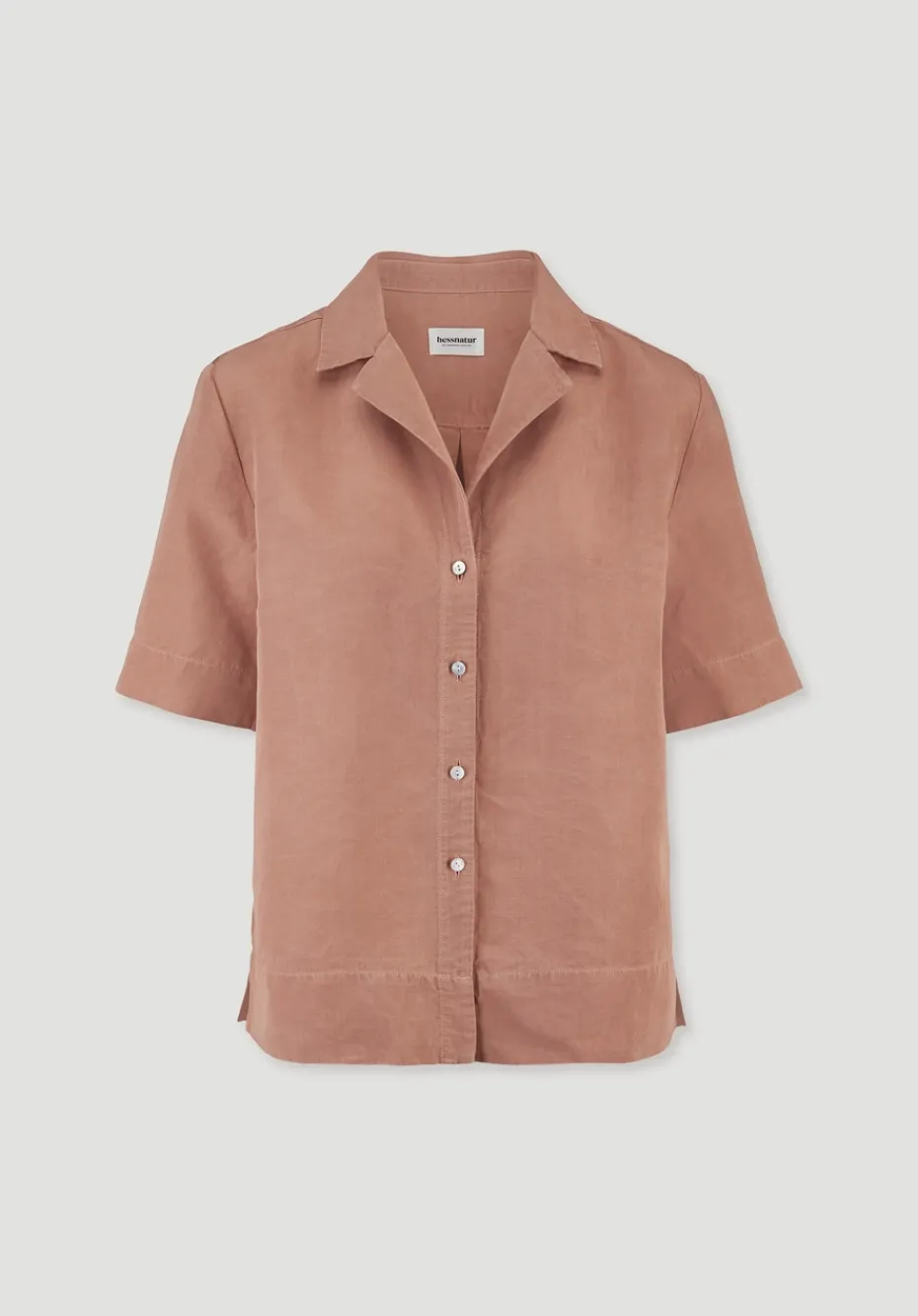 hessnatur Bluse Relaxed aus TENCEL™ Lyocell mit Leinen von rosé Sale