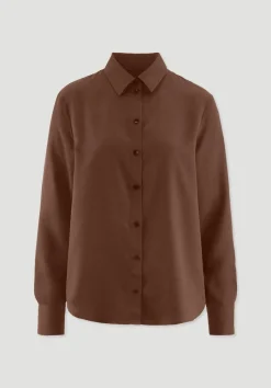 hessnatur Bluse Relaxed aus TENCEL™ Lyocell von dunkles rost Best