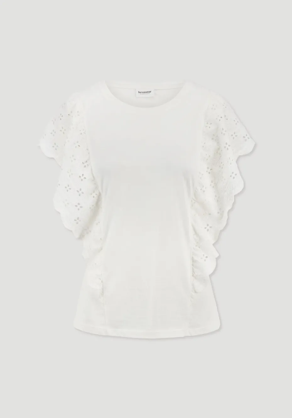 hessnatur Bohemian T-Shirt Regular aus reiner Bio-Baumwolle von naturweiss Clearance