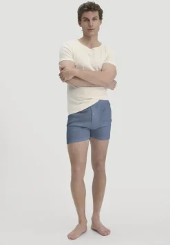 hessnatur Boxershorts aus Bio-Baumwolle mit TENCEL™ Modal von stahlblau Hot