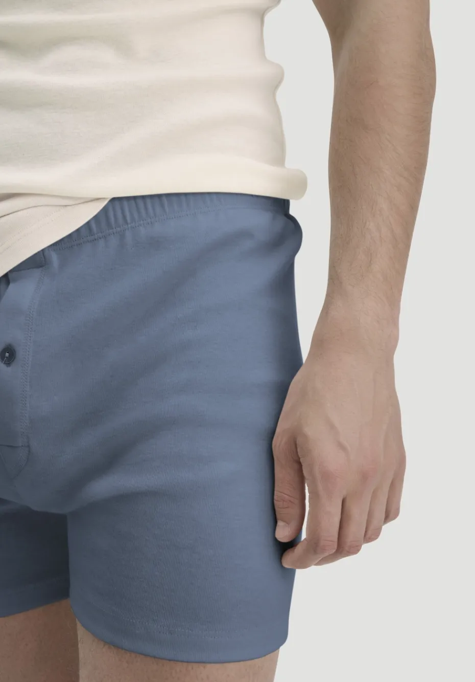 hessnatur Boxershorts aus Bio-Baumwolle mit TENCEL™ Modal von stahlblau Hot
