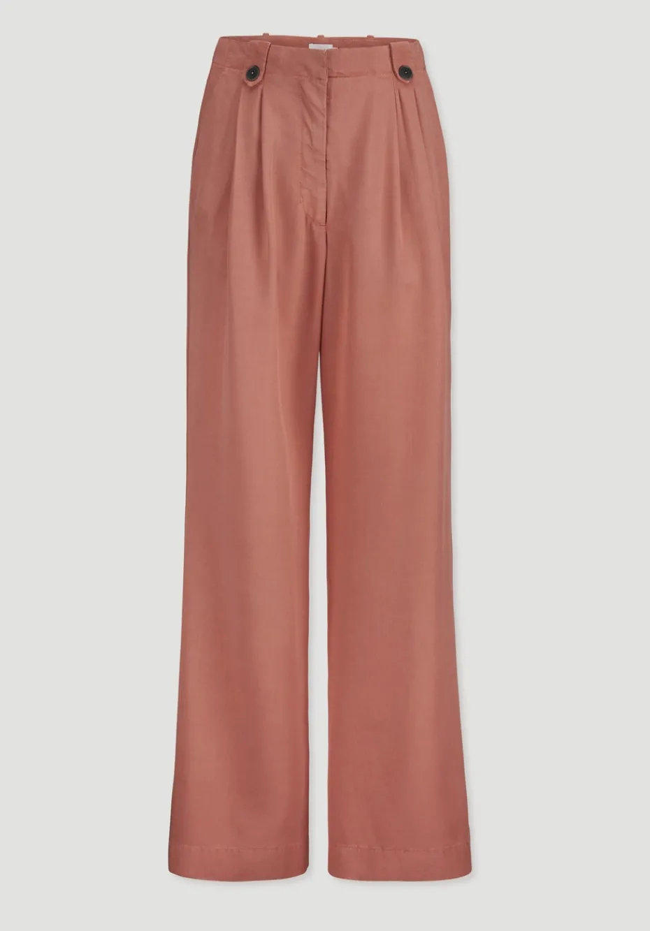 hessnatur Bundfalten Hose Wide Leg aus TENCEL™ Lyocell von pfirsichrot Best