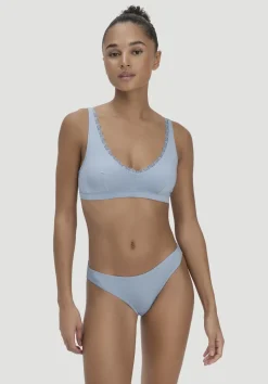 hessnatur Bustier COTTON FEEL LACE aus Bio-Baumwolle von nordisch blau Hot