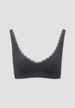 hessnatur Bustier COTTON FEEL LACE aus Bio-Baumwolle von schwarz Sale