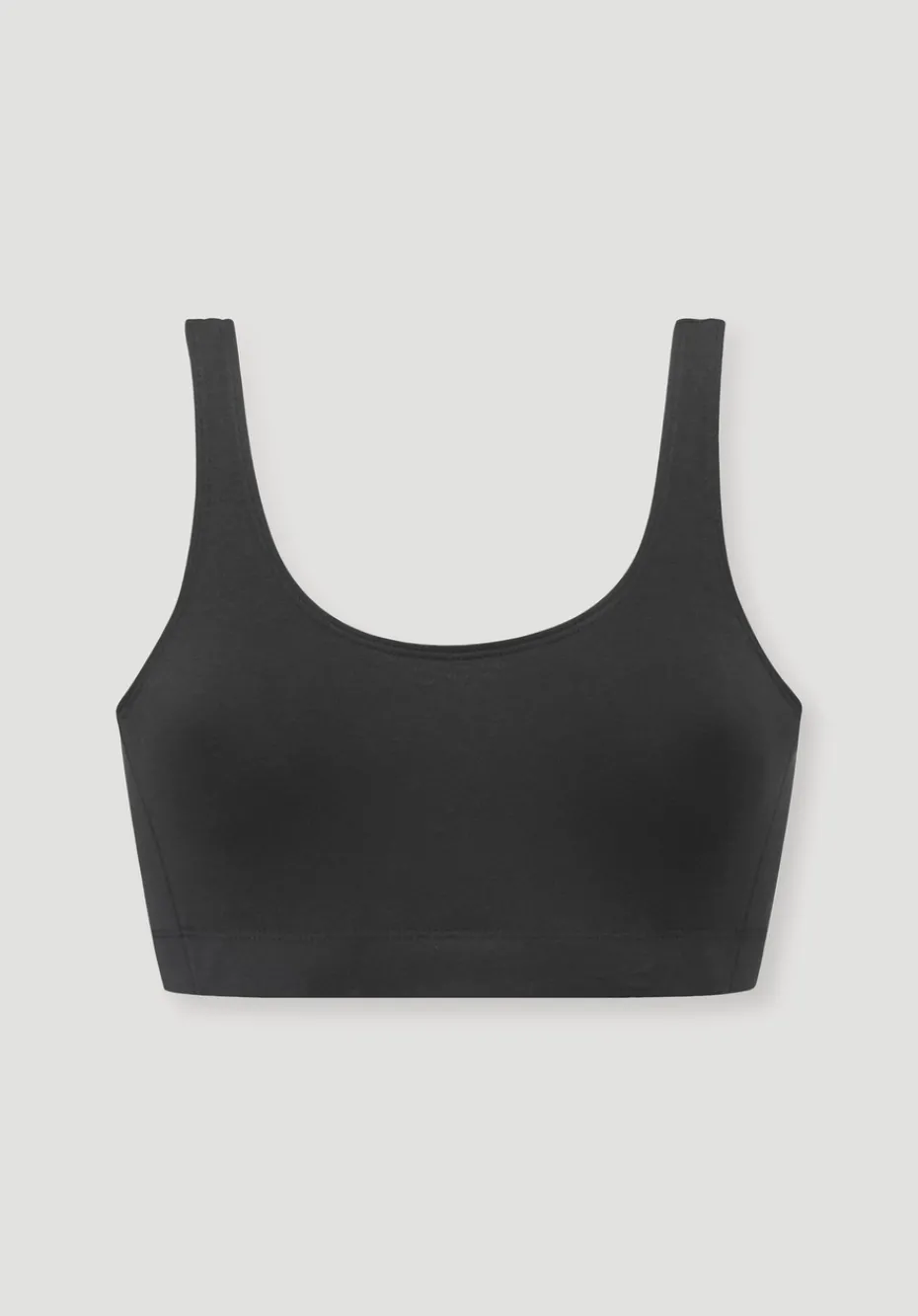 hessnatur Bustier Softbund COTTON FEEL aus Bio-Baumwolle von schwarz Online
