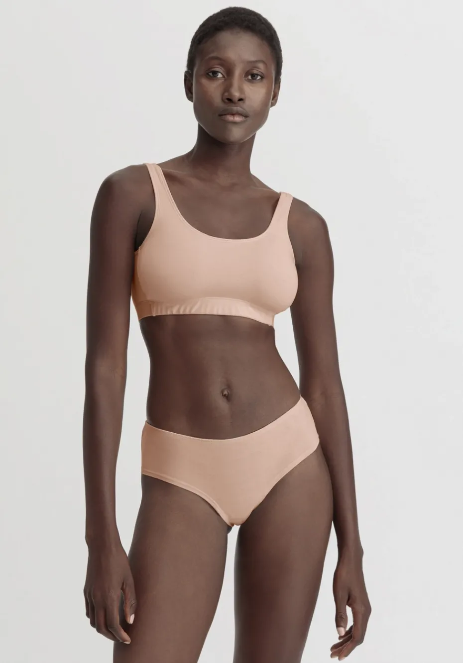 hessnatur Bustier Softbund COTTON FEEL aus Bio-Baumwolle von puder Hot