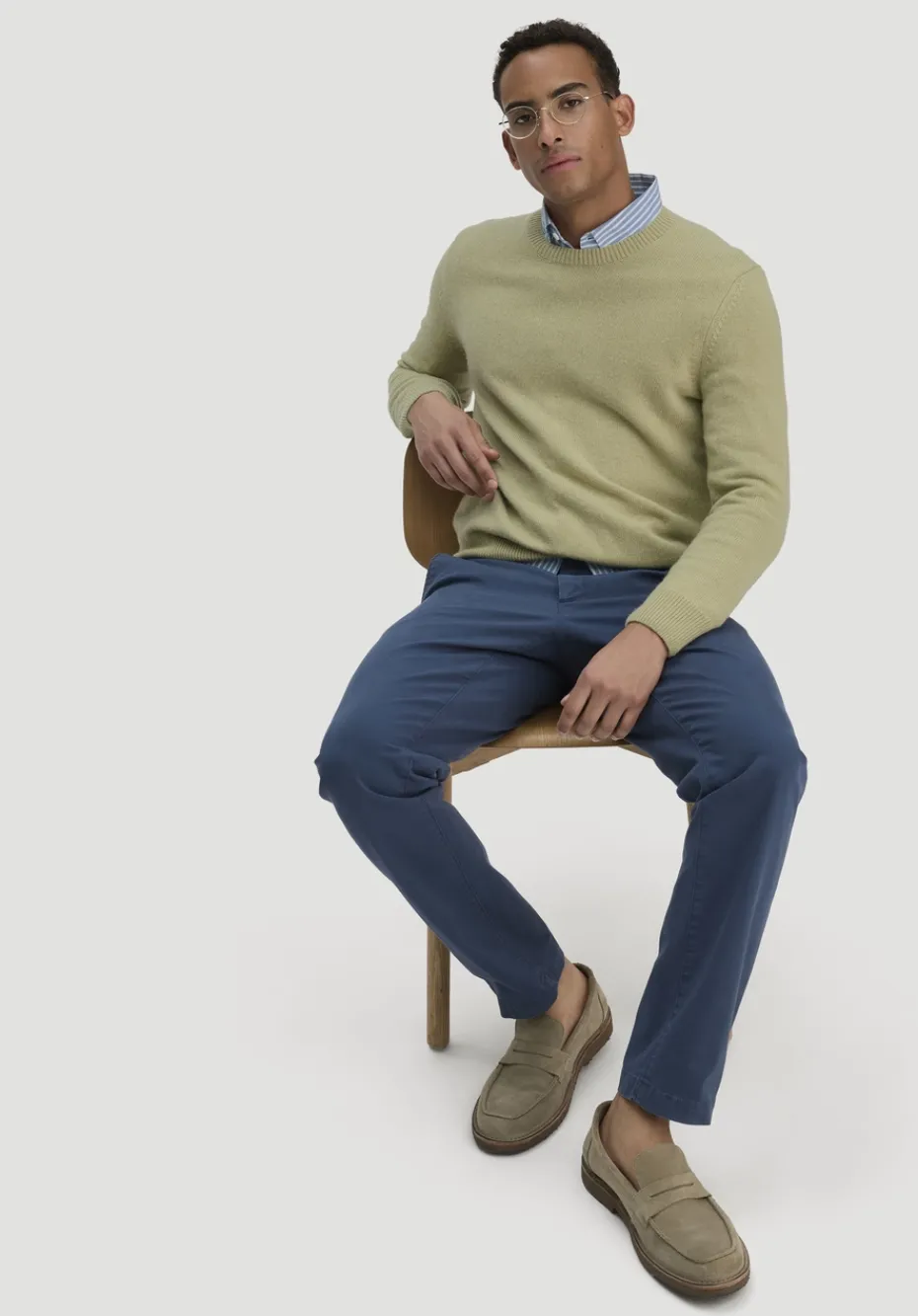 hessnatur Chino LENN Regular aus Bio-Baumwolle von nachtblau Online
