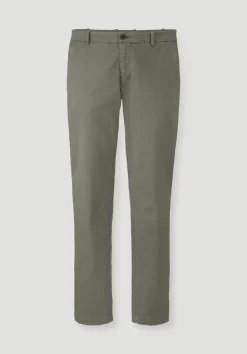 hessnatur Chino LENN Regular aus Bio-Baumwolle von oliv Outlet