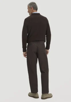 hessnatur Chino RONNEL Relaxed aus reiner Bio-Baumwolle von kakao braun