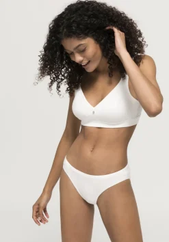 hessnatur Comfort BH bügellos COTTON FEEL aus Bio-Baumwolle von naturweiss Clearance
