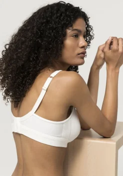 hessnatur Comfort BH bügellos COTTON FEEL aus Bio-Baumwolle von naturweiss Clearance