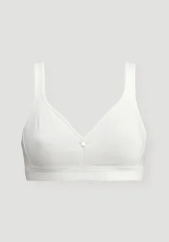 hessnatur Comfort BH bügellos COTTON FEEL aus Bio-Baumwolle von naturweiss Clearance