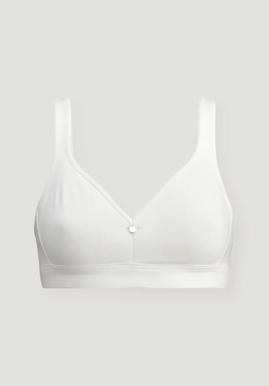 hessnatur Comfort BH bügellos COTTON FEEL aus Bio-Baumwolle von naturweiss Clearance
