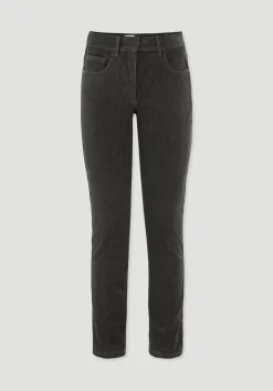 hessnatur Cordhose Slim Leg Regular aus Bio-Baumwolle von tannengrün Best