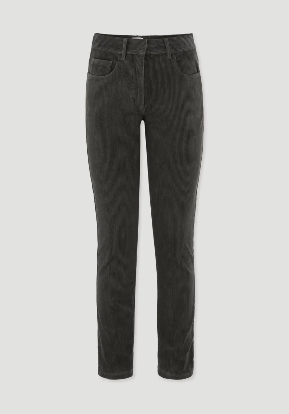 hessnatur Cordhose Slim Leg Regular aus Bio-Baumwolle von tannengrün Best