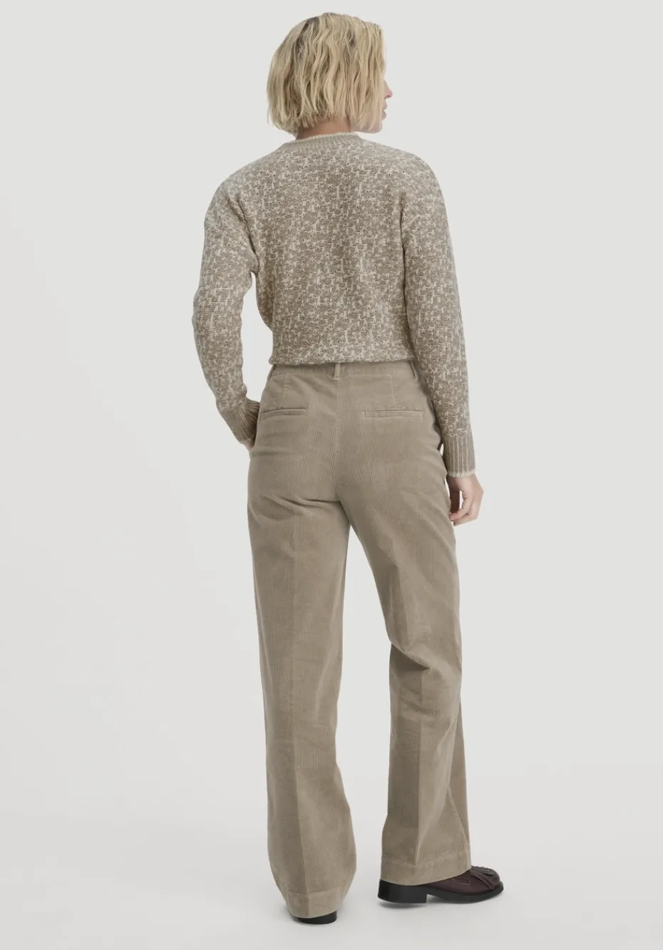 hessnatur Cordhose Wide Leg Relaxed aus Bio-Baumwolle von beige New