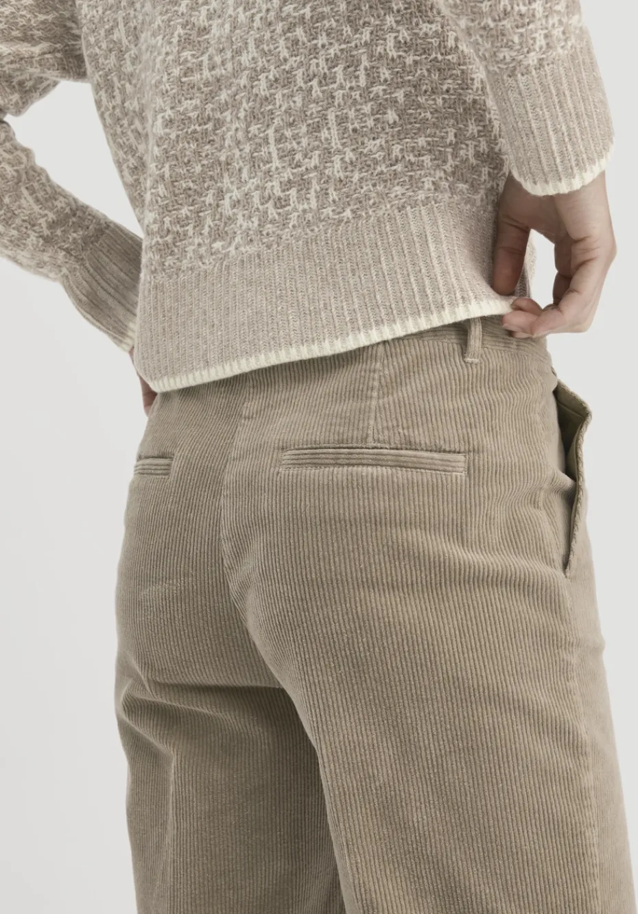 hessnatur Cordhose Wide Leg Relaxed aus Bio-Baumwolle von beige New