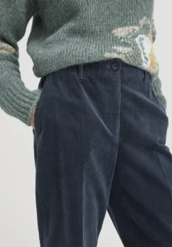 hessnatur Cordhose Wide Leg Relaxed aus Bio-Baumwolle von dunkles petrol Online