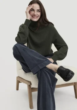 hessnatur Cordhose Wide Leg Relaxed aus Bio-Baumwolle von marine Online